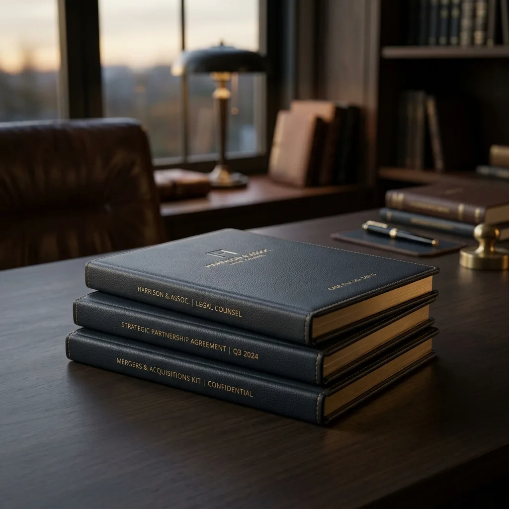 A neatly organized stack of business documents from MMLC&rsquo;s document kits